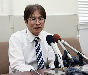新和歌山１区への立候補を表明する井本氏