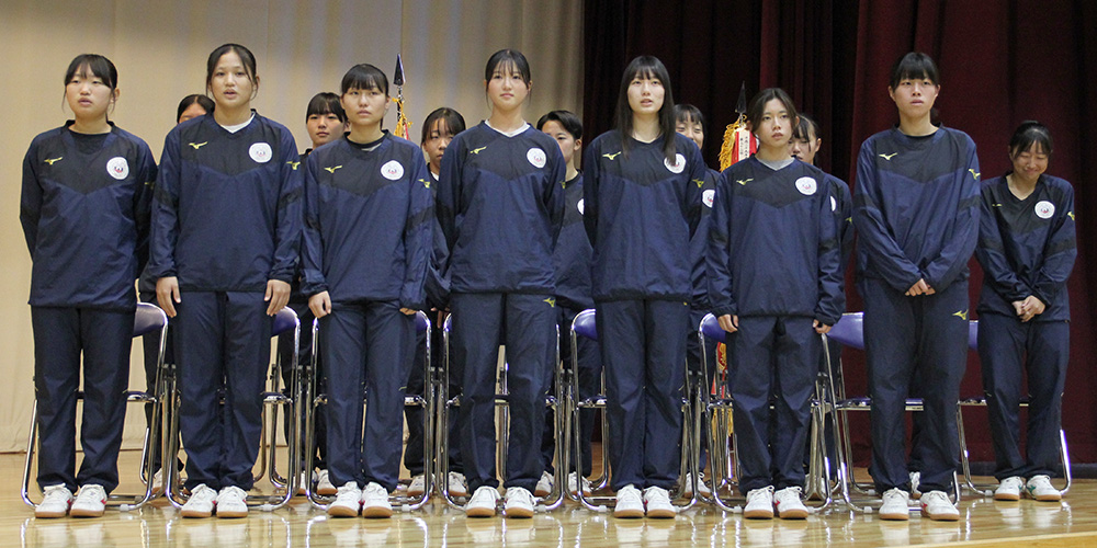 全国大会に初出場する女子サッカー部