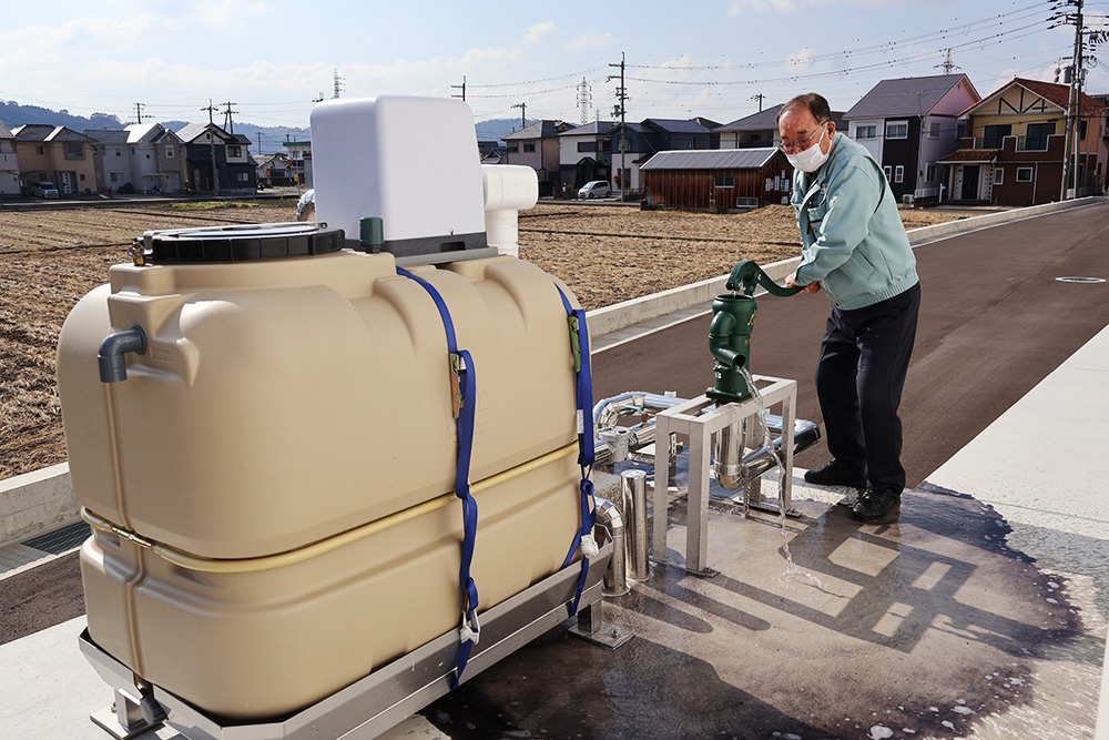 「きれいな水が出た」と西本会長