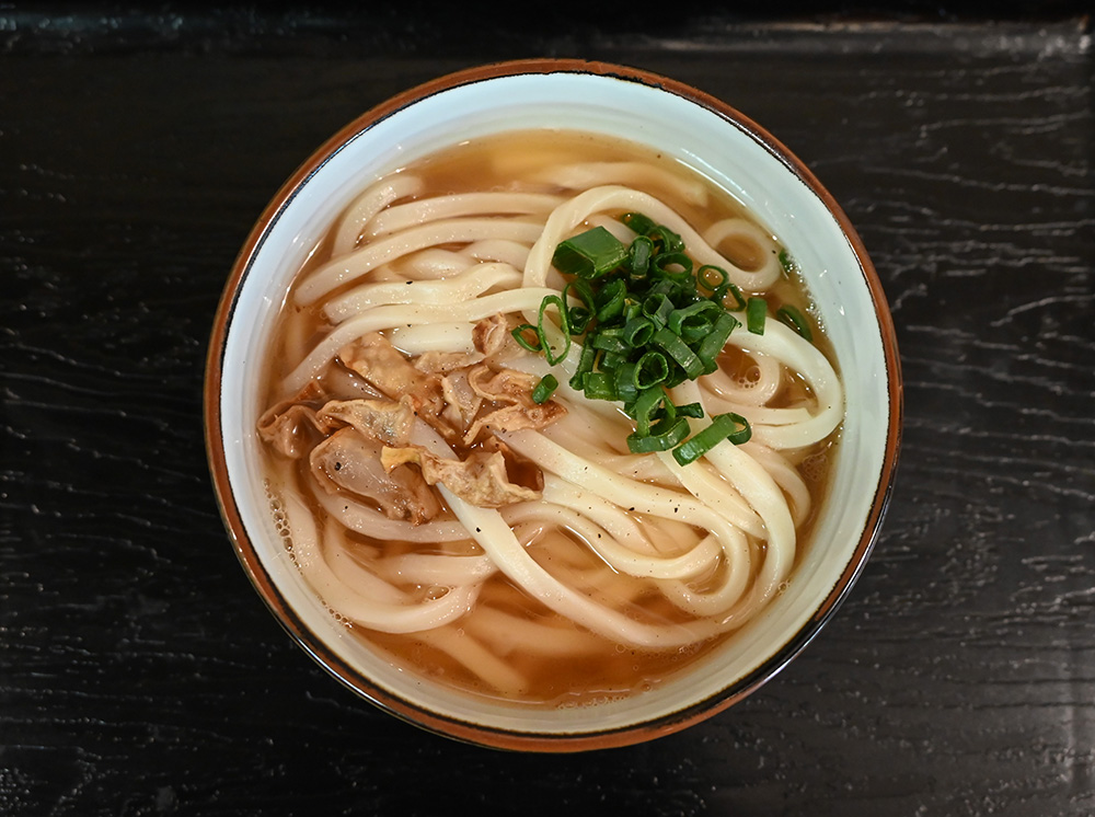 人気のかすうどん