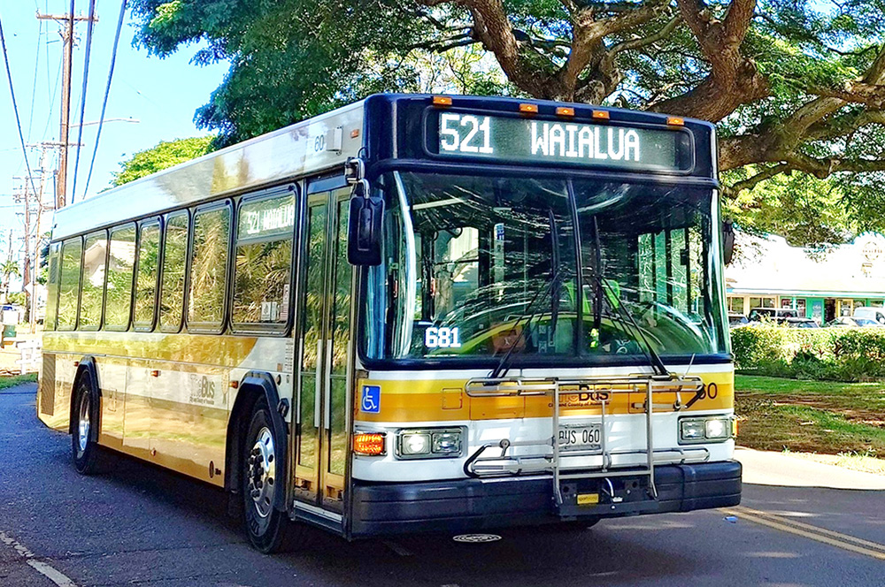 ホノルル市内を走る「TheBus」