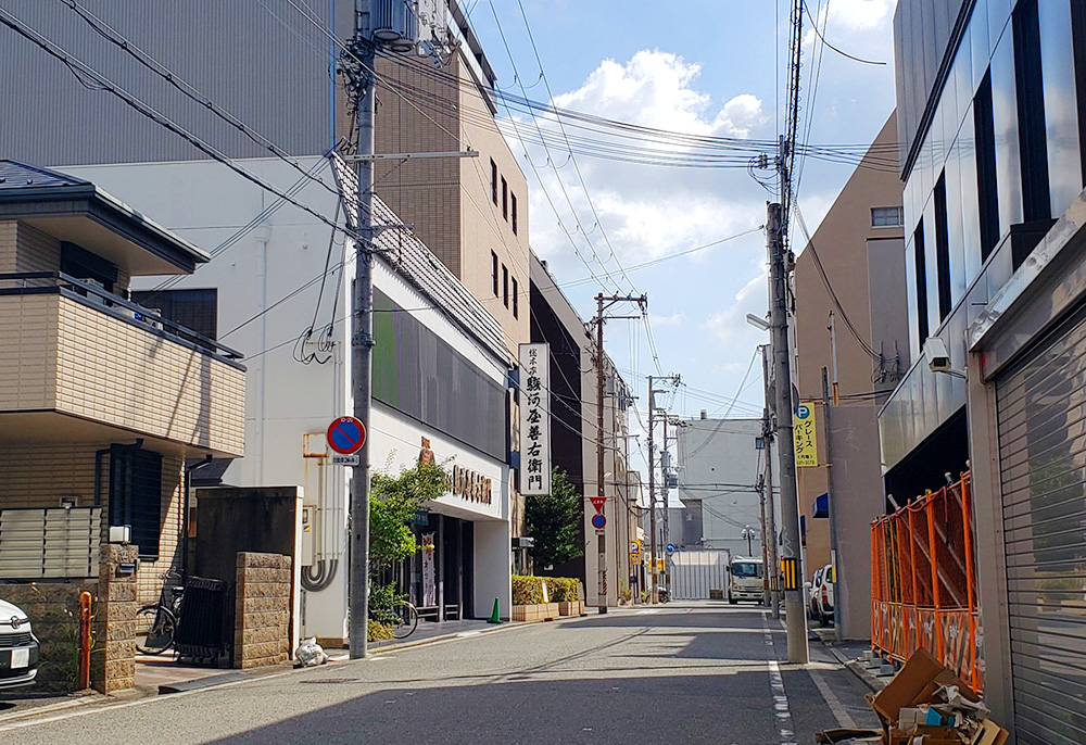 商業地の価格上昇率1位となった「和歌山市駿河町47番」付近