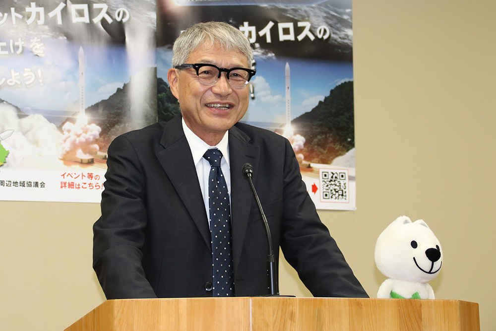 「県民の思いを宇宙に」と宮﨑知事