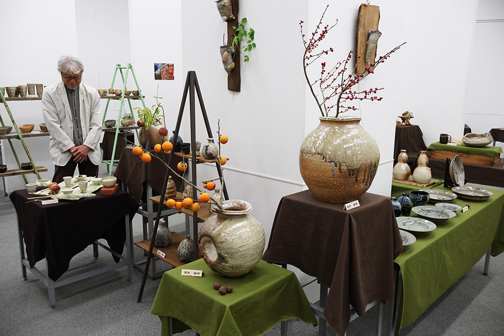 味わいのある力作が並ぶ会場