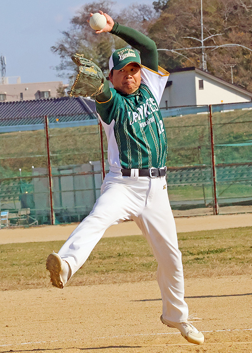 敢闘選手賞に選ばれた渡辺投手（和歌山ヤンキース）