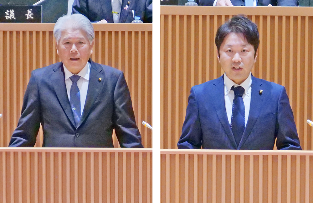 杉原議長㊧と上野副議長