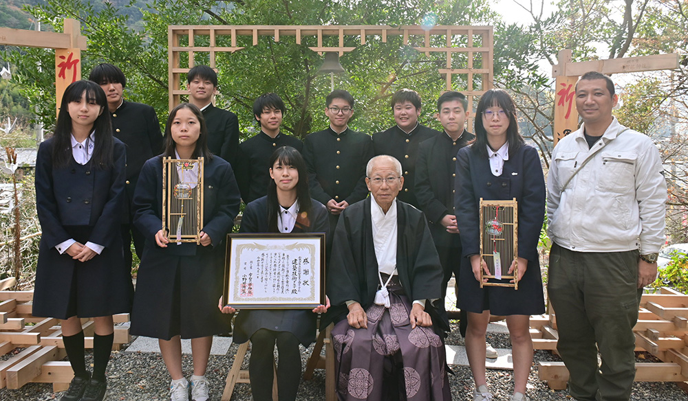 和歌山工業高校建築技術クラブの皆さん