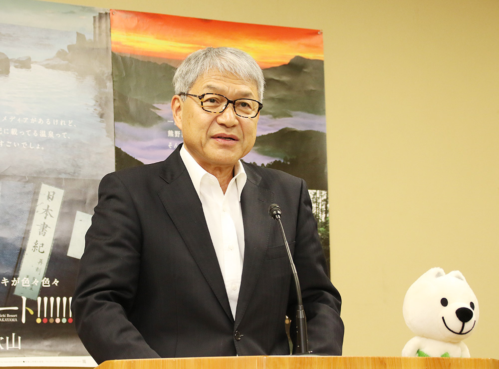 衆院選について所感を述べる宮﨑知事