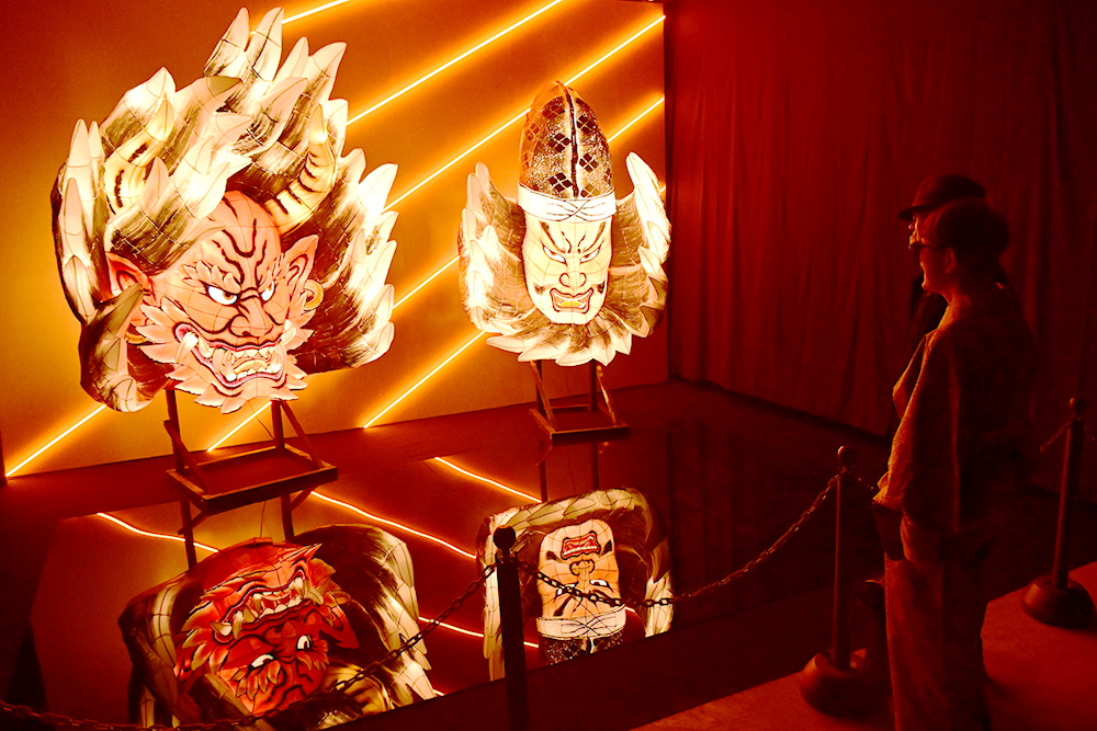 青森ねぶた祭の展示