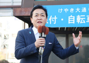 支持を訴える玉木代表