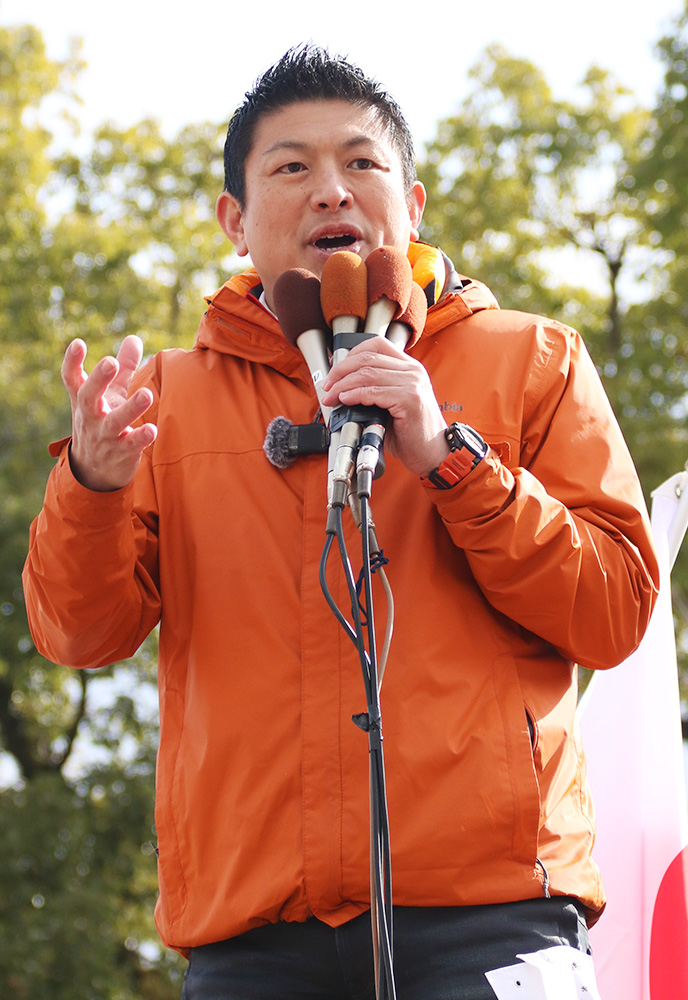 参政の神谷代表