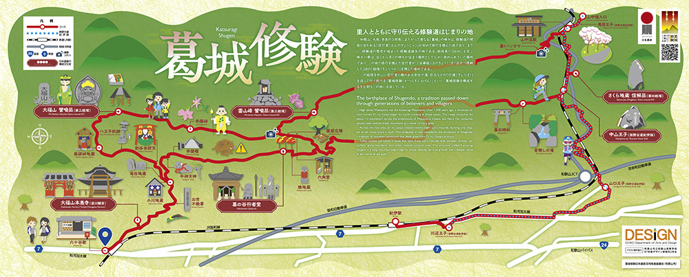 葛城修験の看板データ（市観光課提供）