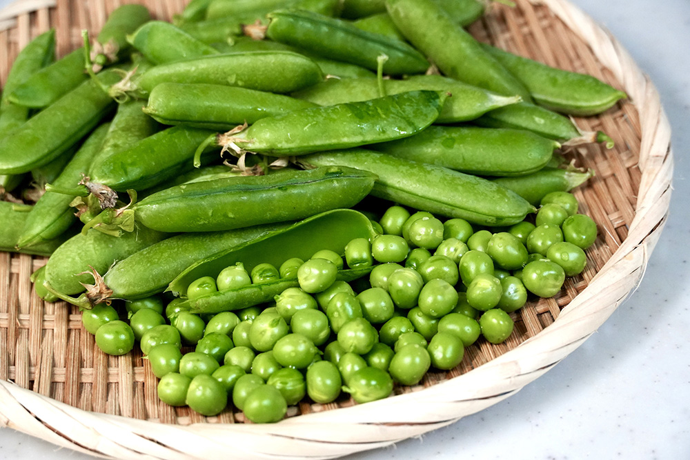 薄皮で大粒の「うすいえんどう」