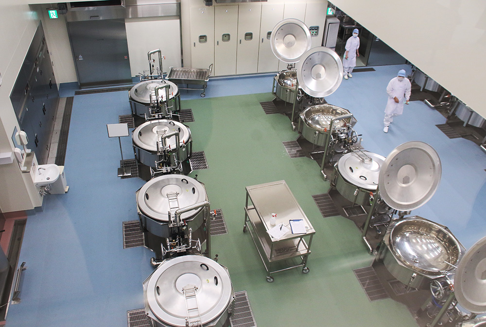 衛生管理が行われた調理室