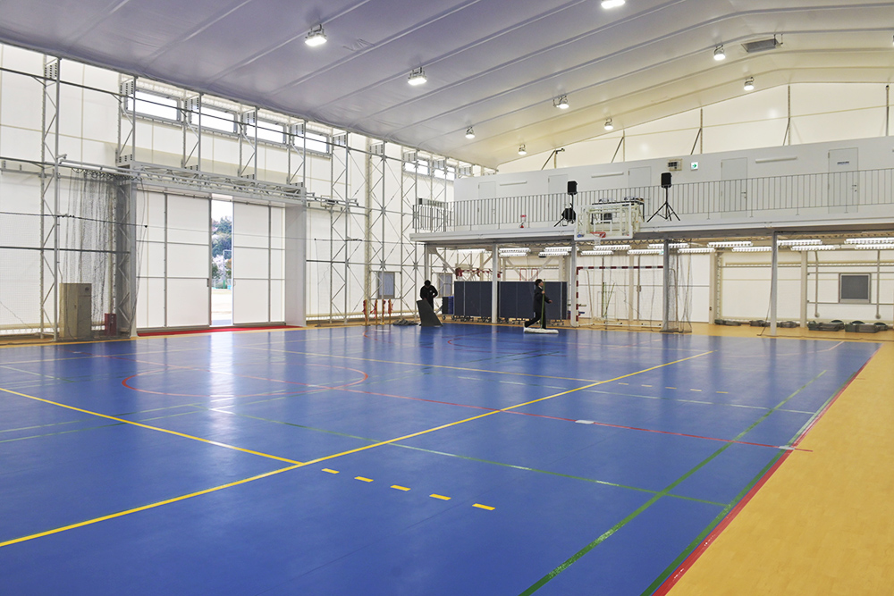 完成した体育館