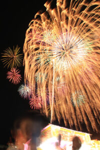 和歌山港の夜空を彩る花火（過去の開催）