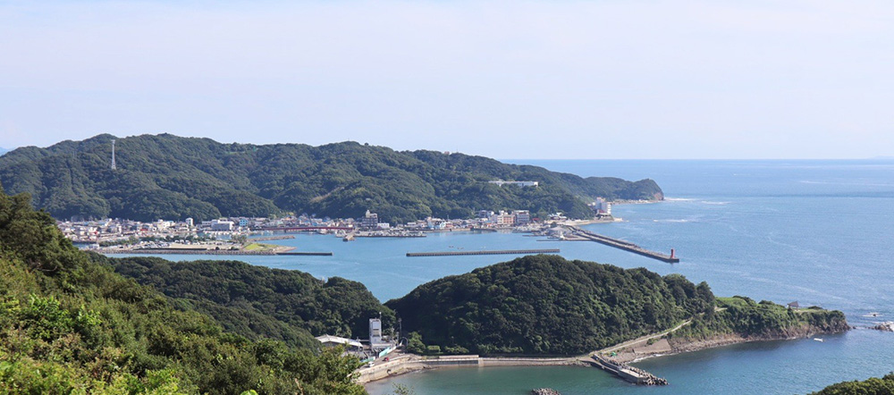 「加太港」と漁場となる紀淡海峡