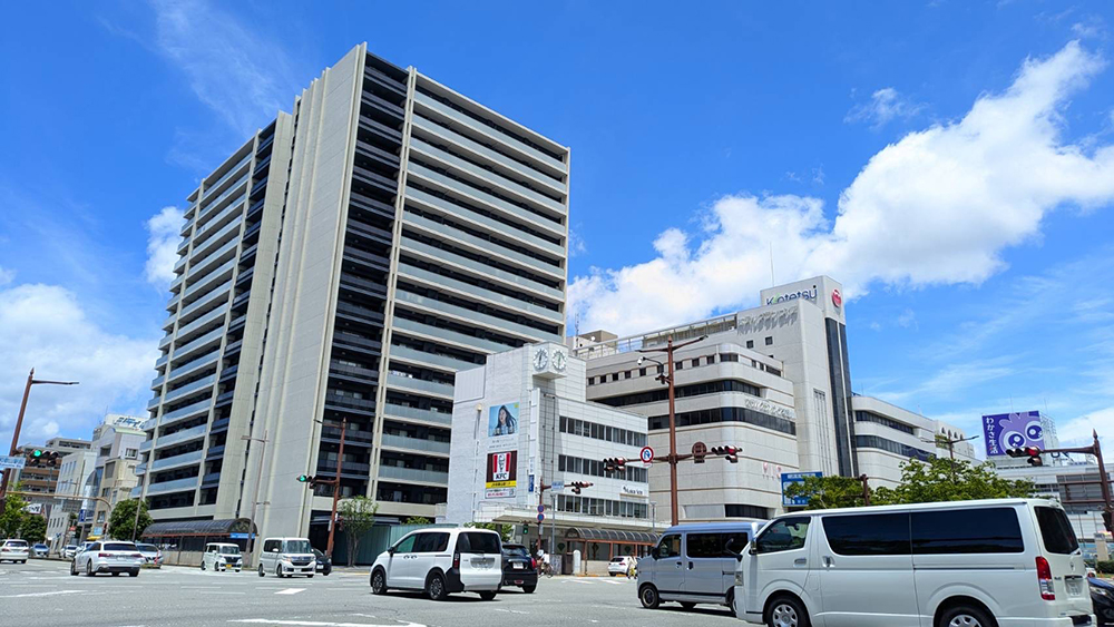 県内最高路線価の「和歌山市友田町5丁目(JR和歌山駅前)」付近