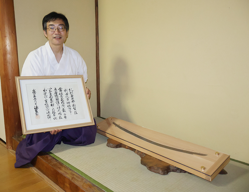 「光世」復元を呼びかける岡本禰宜