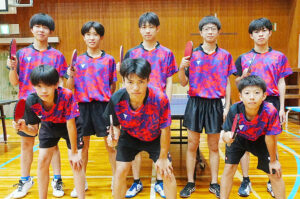 高積中学校男子団体の皆さん