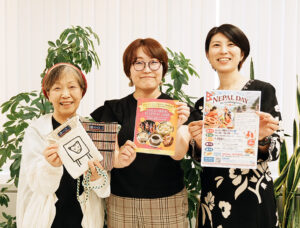 イベントをPRする(左から)前田さん、瀬戸谷さん、中嶋さんのアイキャッチ画像